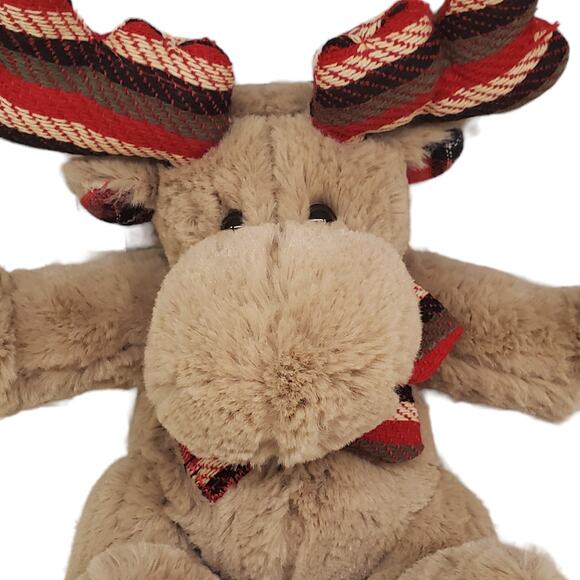 Pier 1 Imports Patches the Moose Plush Stuffed Collectible Christmas Moose Toys - Picture 2 of 9